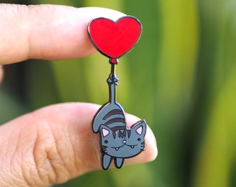 Love Momo: An Enamel Cat Pin from Tutimon