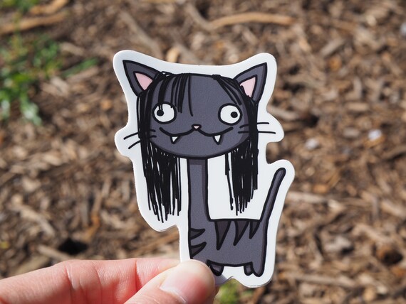 Momo Momo: A Vinyl Cat Sticker From Tutimon - Etsy