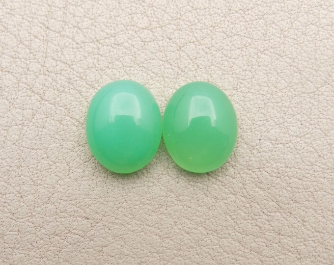 Loose Gemstone-Chrysoprase-Jewellry-12 mm-JC-1374 Chrysoprase Cabochons-Oval Shape-Chrysoprase Gemstone