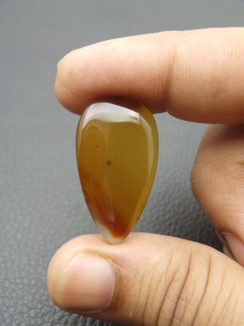Montana Agat Cabochons Pear Shap-Montana Agat Gemstone-Montana Agat Loose Gemstone-Montana Agat Jewellery-32.5x18.5x4 mm-JC-1830