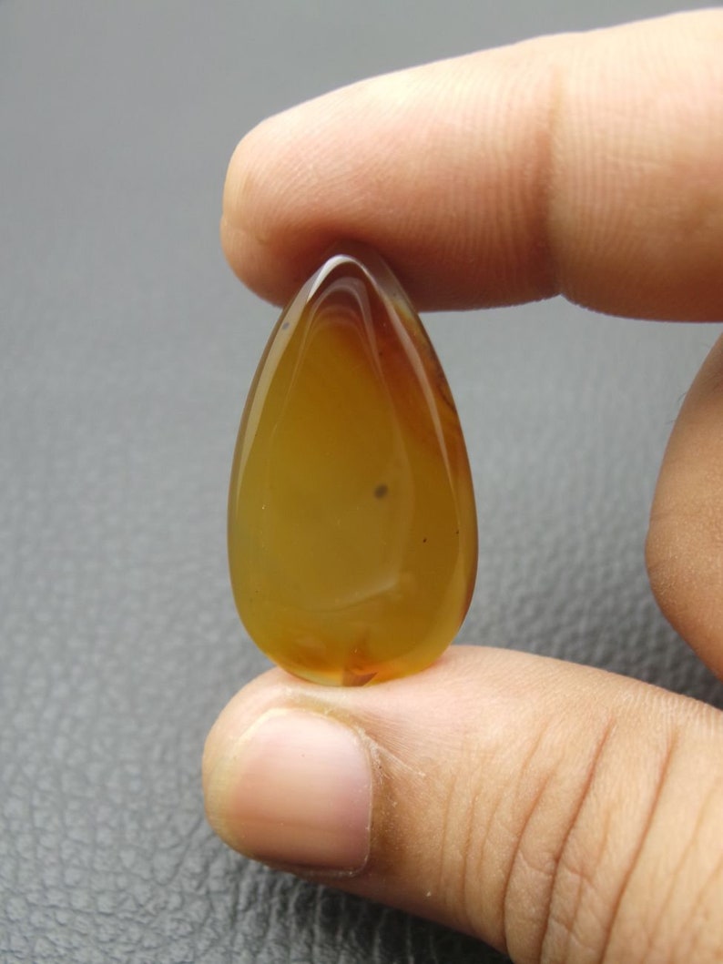 Montana Agat Cabochons Pear Shap-Montana Agat Gemstone-Montana Agat Loose Gemstone-Montana Agat Jewellery-32.5x18.5x4 mm-JC-1830