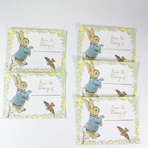 Gummed Bookplates Etsy