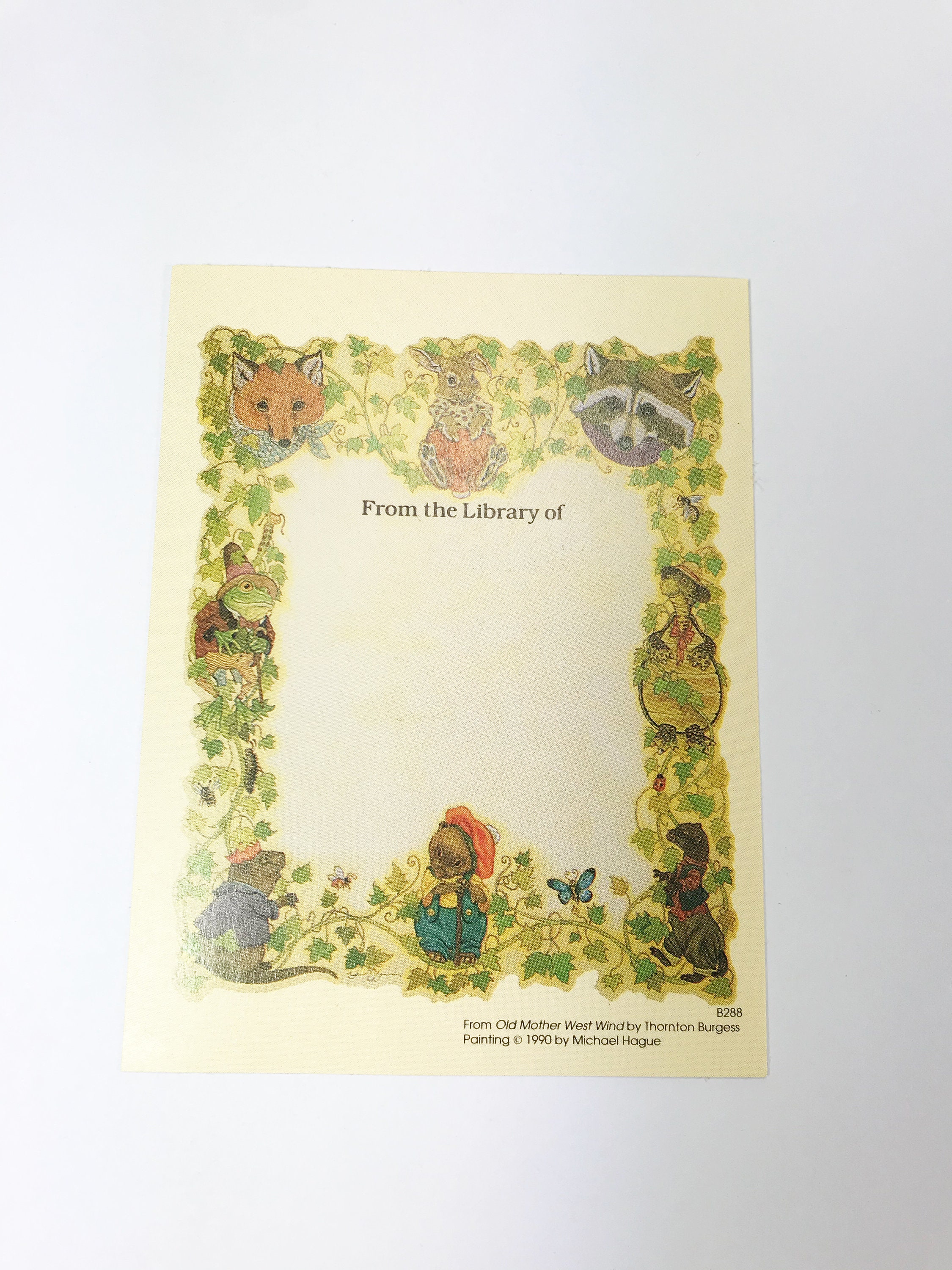 5 Vtg Bookplates Gummed Bookplate Assorted Vintage Ex Etsy