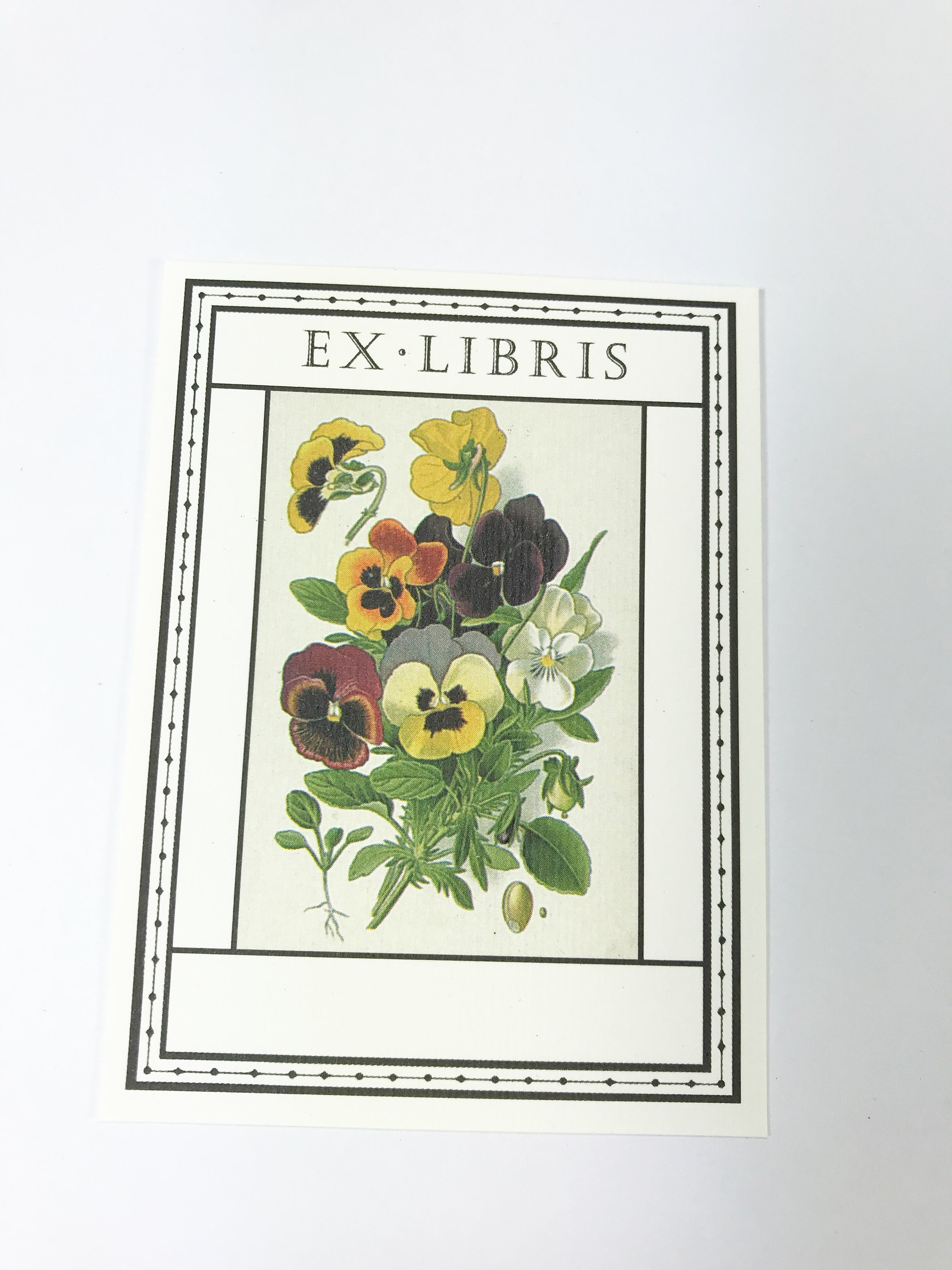 5 Vtg Bookplates Gummed Bookplate Assorted Vintage Ex Etsy