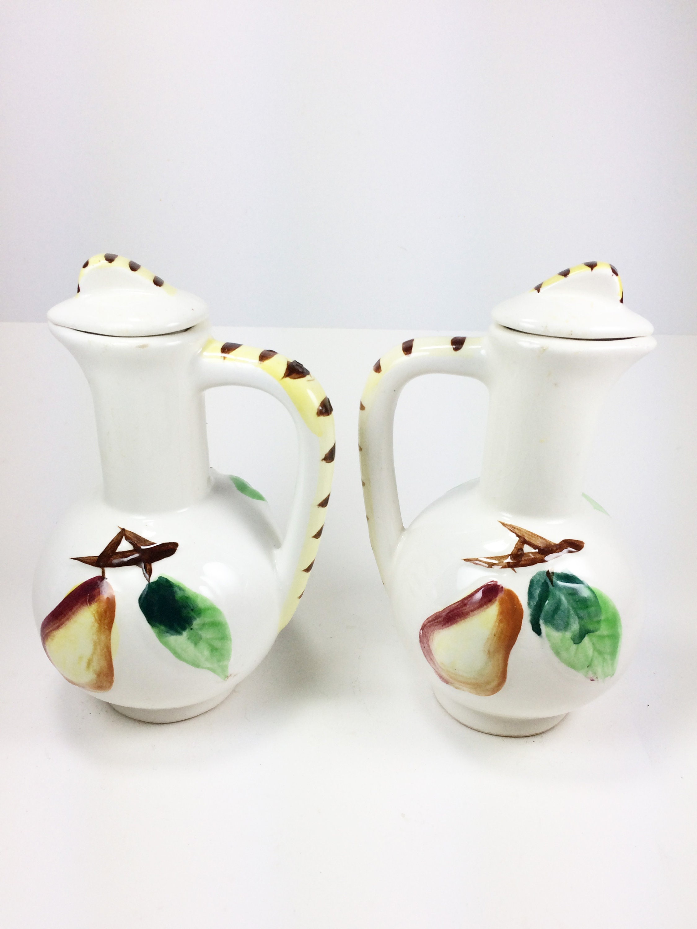 Vintage Oil and Vinegar Italian Cruet Set Made in Japan Etsy