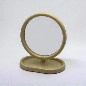 Vintage Gedy Vanity Mirror by Olaf Von Bohr: 1970s Italian Space Age Design