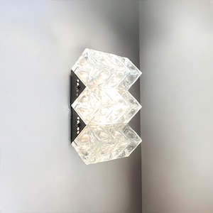 Poliarte Jewel Sconce &#39;Cetusa&#39; - handgemaakte glazen wandlamp jaren 70 - Italiaans vintage meesterwerk