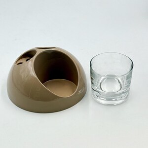 Vintage 1970s Gedy Bathroom Set Taupe ABS by Makio Hasuike Italian Design image 5