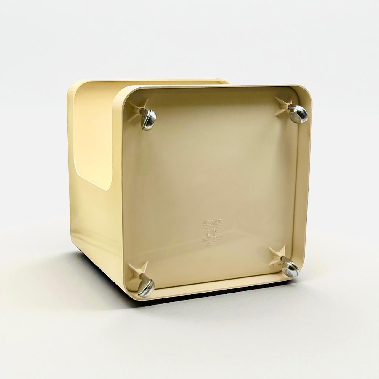 希少な70年代のバーカート：イタリアのモダニスト風ローリングトロリー