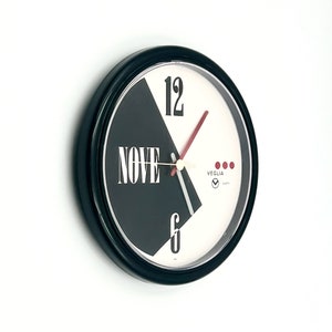 Veglia Borletti Milano Wall Clock: 80s Italian Design