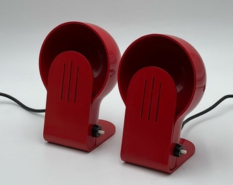 Harveiluce Panda Table Lamps - Ambrogio Pozzi Design 70s Space Age Lamps - Home Decor Lamps - Italian Plastic Lamps