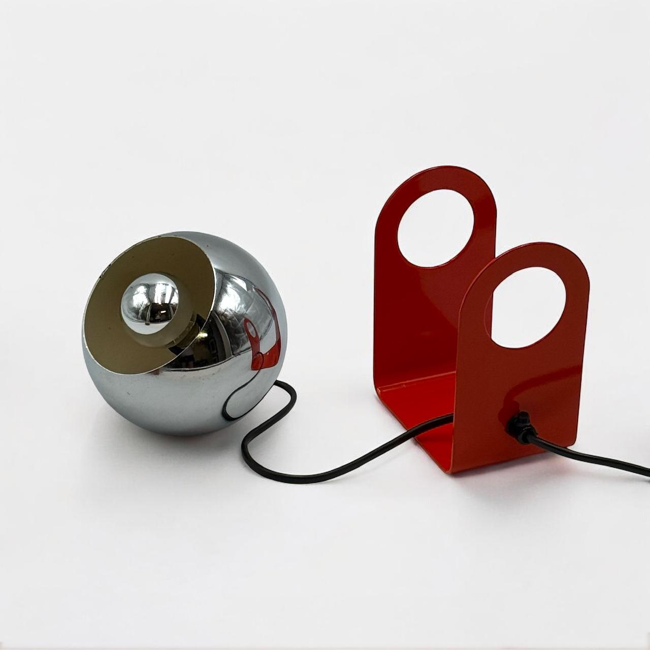 ヴィンテージ スペースエイジ アイボール ランプ：レッド