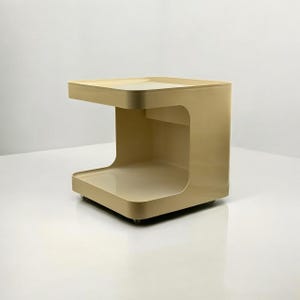 Rare 70s Bar Cart: Italian Modernist Rolling Trolley - Longato GAME Series