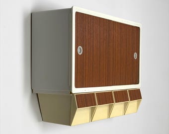 Vintage Curver Wall Cabinet 1970s Dutch Retro Plastic Shelving