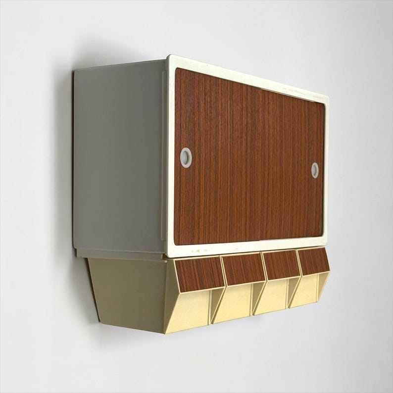 Vintage Curver Wandschrank 1970er Jahre Kunststoff Regal Bild 1