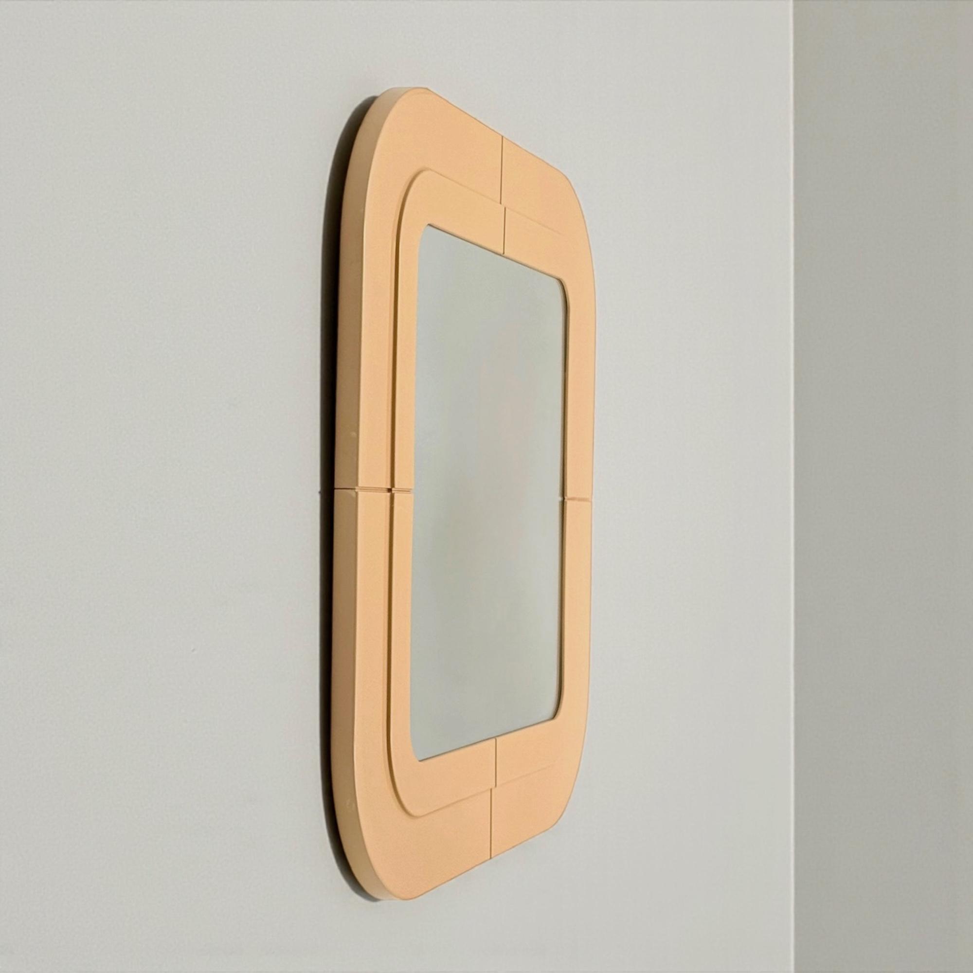 Kartell Wall Mirror Anna Castelli Ferrieri 1960s Square Plastic