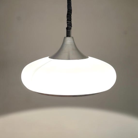 ホワイト 形ペンダントライト ヴィンテージ70s?｜1960-70's