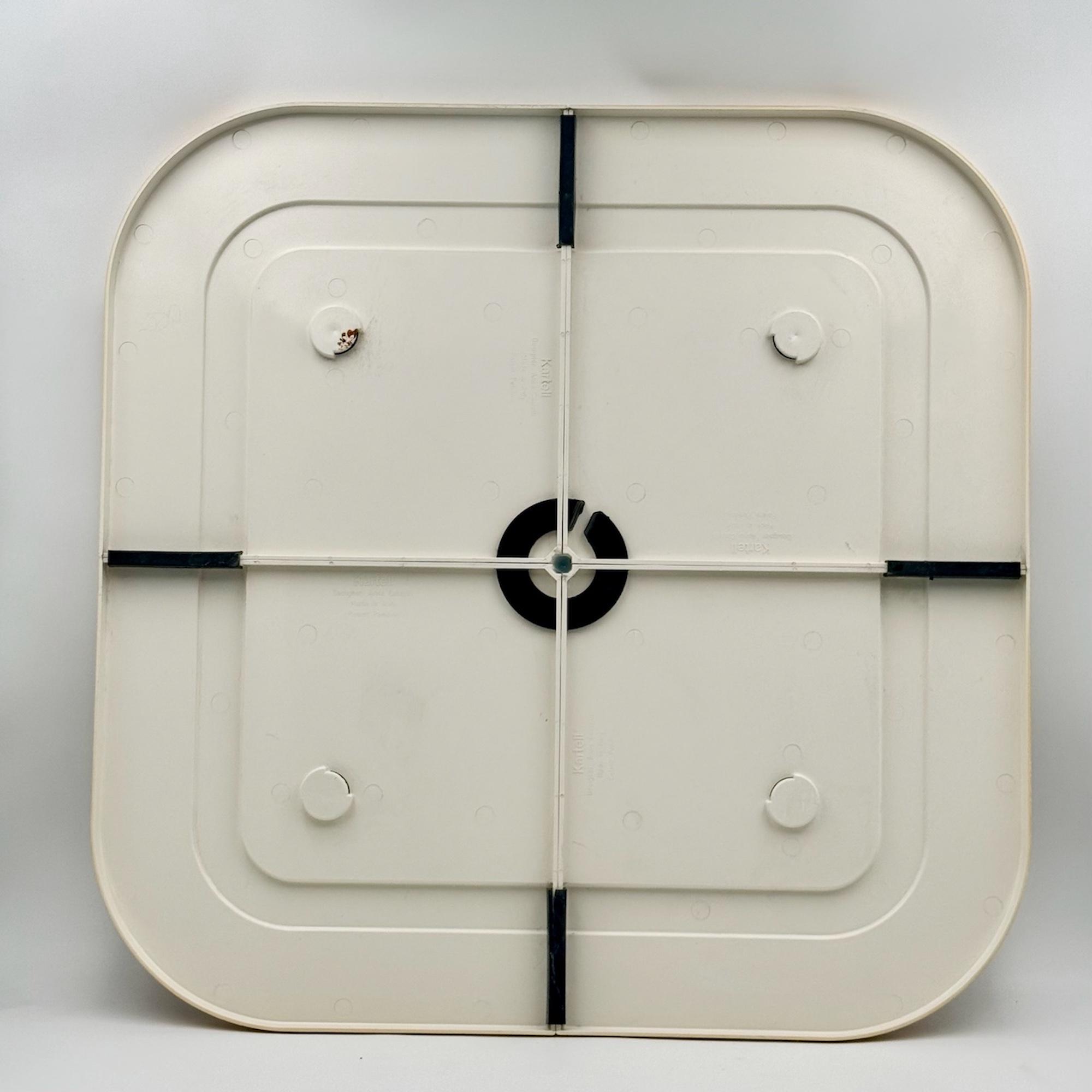 Kartell Wall Mirror Anna Castelli Ferrieri 1960s Square Plastic