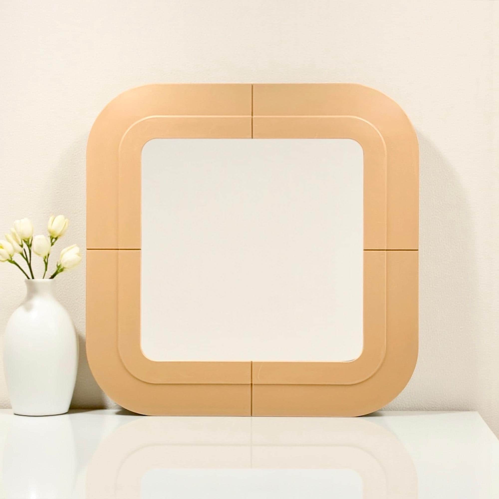 鏡 Kartell Vintage Wall Mirrors Kartell Wall Mirror Anna Castelli Ferrieri 1960s Square Plastic