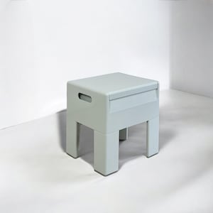 Space Age Plastic Stool by Olaf Von Bohr for Gedy, 1960s Italian Design