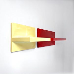 1970s Kartell Wall Shelves by Marcello Siard: Italian Space Age Plastic Storage