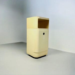 Seltene 1960er Jahre Kartell Componibili Wäschekorb und Aufbewahrungsbox - Anna Castelli Ferrieri Kultiges Space Age Design - Vintage Aufbewahrungsmöglichkeiten