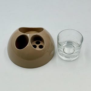 Vintage 1970s Gedy Bathroom Set Taupe ABS by Makio Hasuike Italian Design image 6