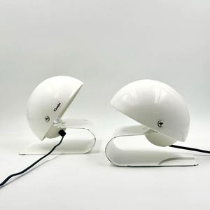 Pair Bugia Lamps 1970s Italian Table Lights iGuzzini Cormio