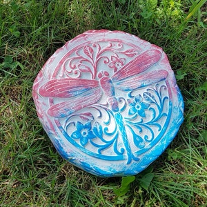 Patriotic Dragonfly Steppingstone USA America the Beautiful