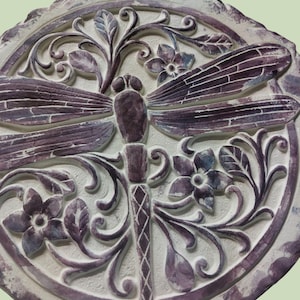 Antiqued Dragonfly Stepping Stone