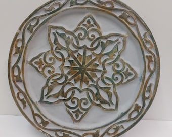 Celtic Star Bee Bath Garden Art