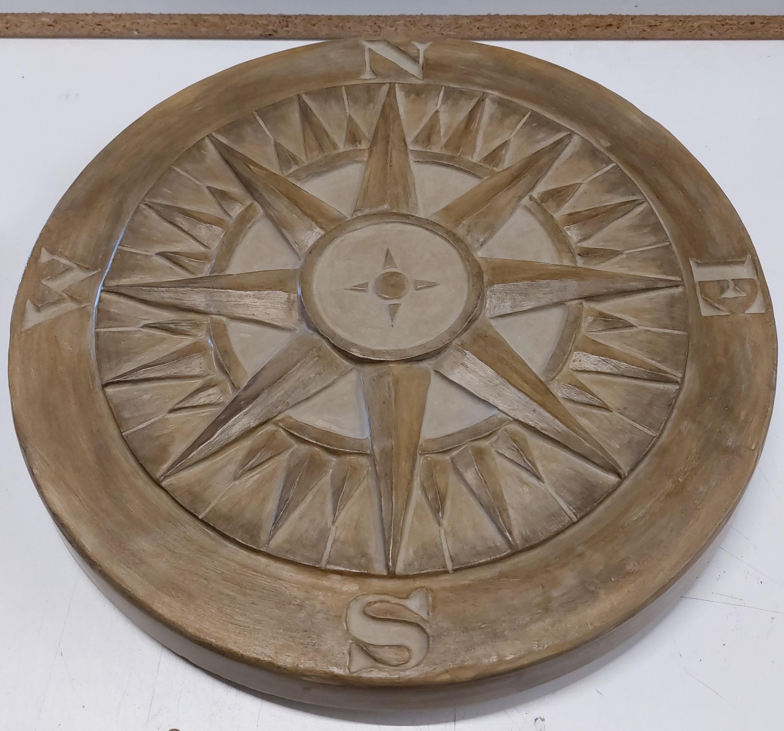 Regular Compass LIMITED EDITION Compass Rose/star Steppingstone Garden Art Landscaping ...