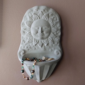 Sun Wall Hanging Dish Bird Feeder Celestial