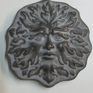Small Green Man Concrete Leaf Man Garden Art