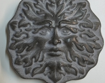 Small Green Man Concrete Leaf Man Garden Art