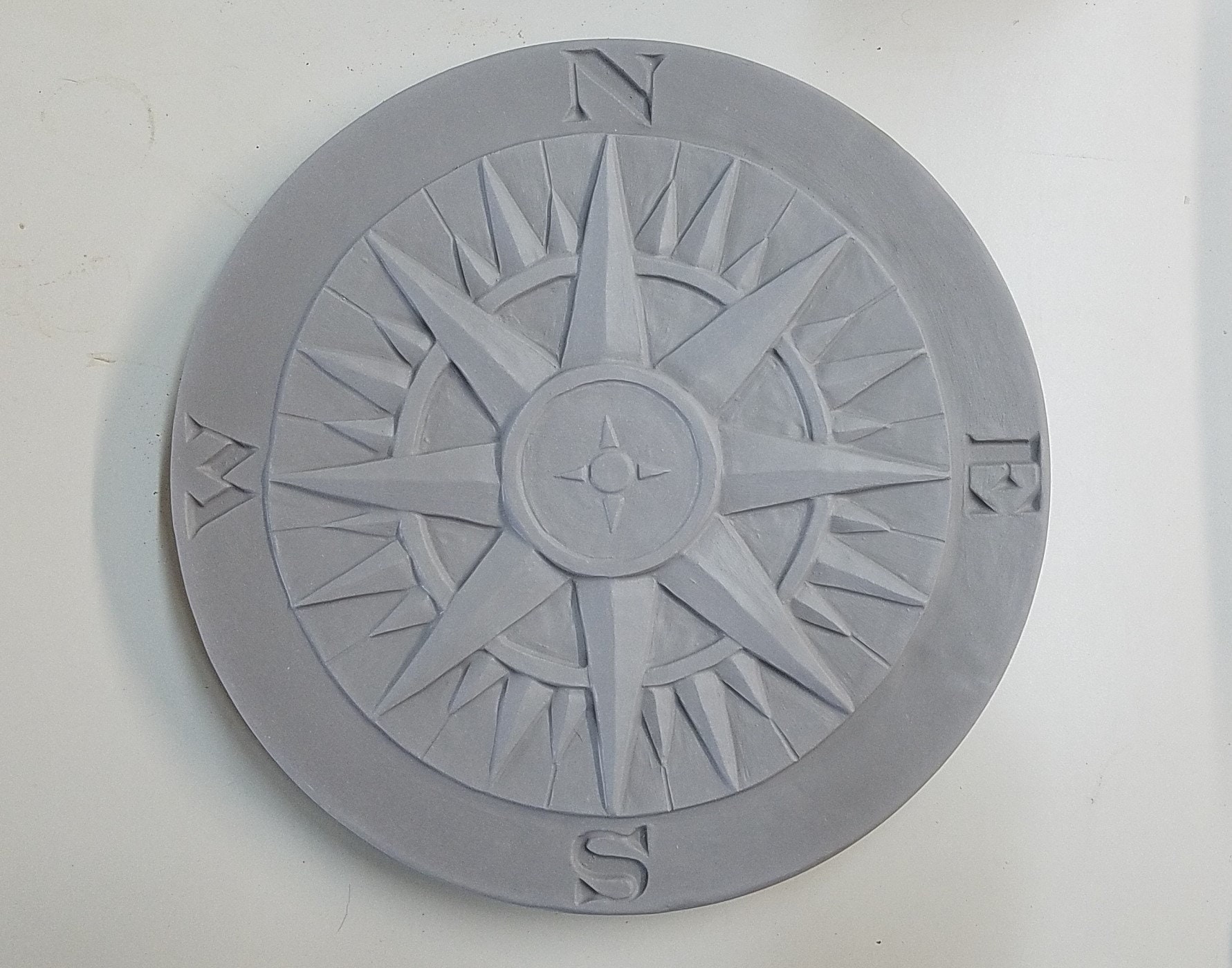 Compass Stepping Stone Garden Art Landscaping | Etsy