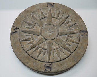 LIMITED EDITION Compass Rose/Star Steppingstone Garden Art Landscaping