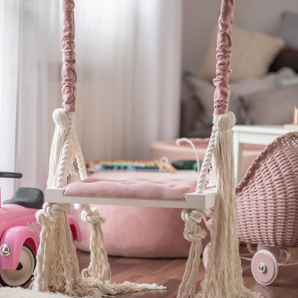 Swing SMALL OhSwing 50x25 - Pink Glamor. For children! Swing for kids. Huśtawka dla dzieci!