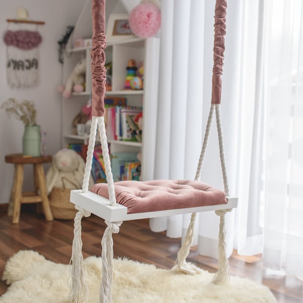 Swing MEDIUM OhSwing 60x25 - Pink Glamor. For children! Kids, rock, fun! Hustawka dla dzieci