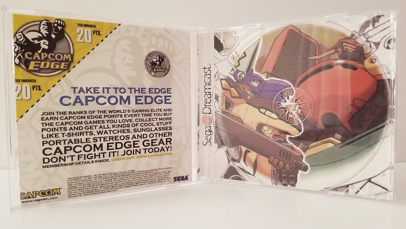 Inserts Tech Romancer Reproduction for Sega Dreamcast Case Disc Full Manual --