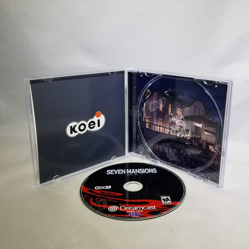Case Seven Mansions English Translation for Sega Dreamcast --Disc Insert Cover --
