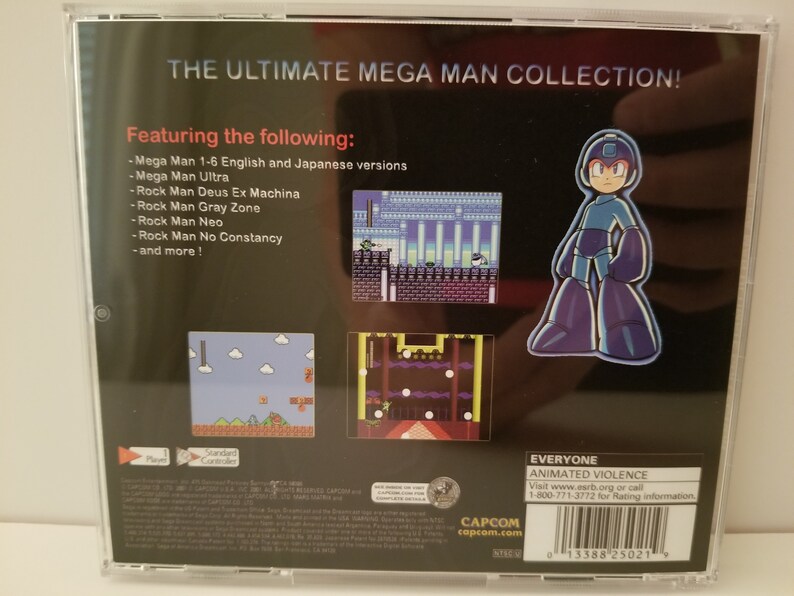 Mega Man Ultimate Collection Homebrew for Sega Dreamcast Case Disc Inserts --
