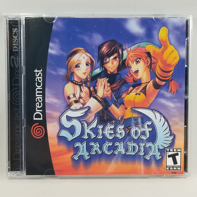 Cover -- Case Insert VGA compatible -- Discs Skies of Arcadia Reproduction for Sega Dreamcast