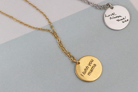 Foto incisa personalizzata Collana in pizzo in acciaio inossidabile Catena di perline Ciondolo con rratto rotondo Regalo commemorativo per gioielli da coppia di donne  36