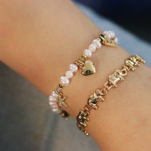 Bracelet Jonc Ethnique En Os De Buffle Et Laiton - Motif éléphant - Neuf Avec étiquettes