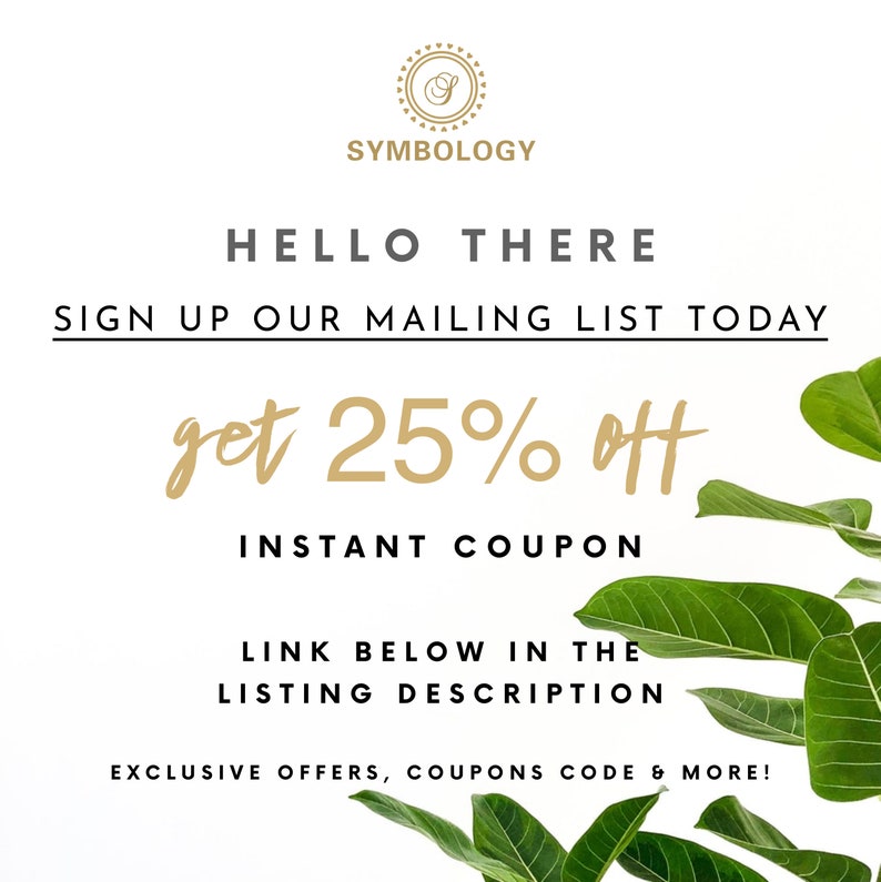 Sign up Mailing List for Exclusive Coupon Code Etsy