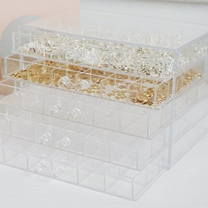 Scatola portaoggetti per cosmetici, 1 organizer multiuso per trucchi con  cassetti, organizer da appoggio per cosmetici, porta cosmetici per  rossetto