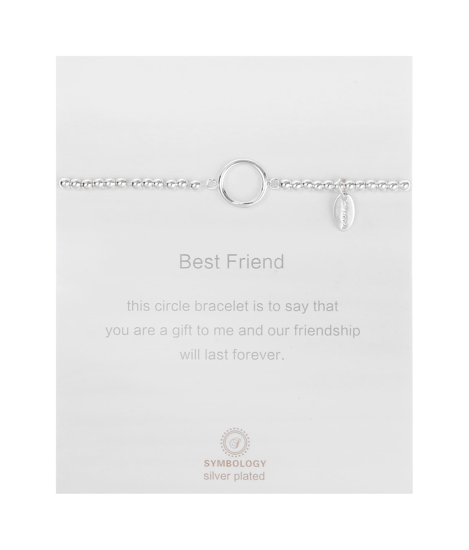 Best Friend Bracelet Friendship Forever Silver Beads Circle Etsy UK