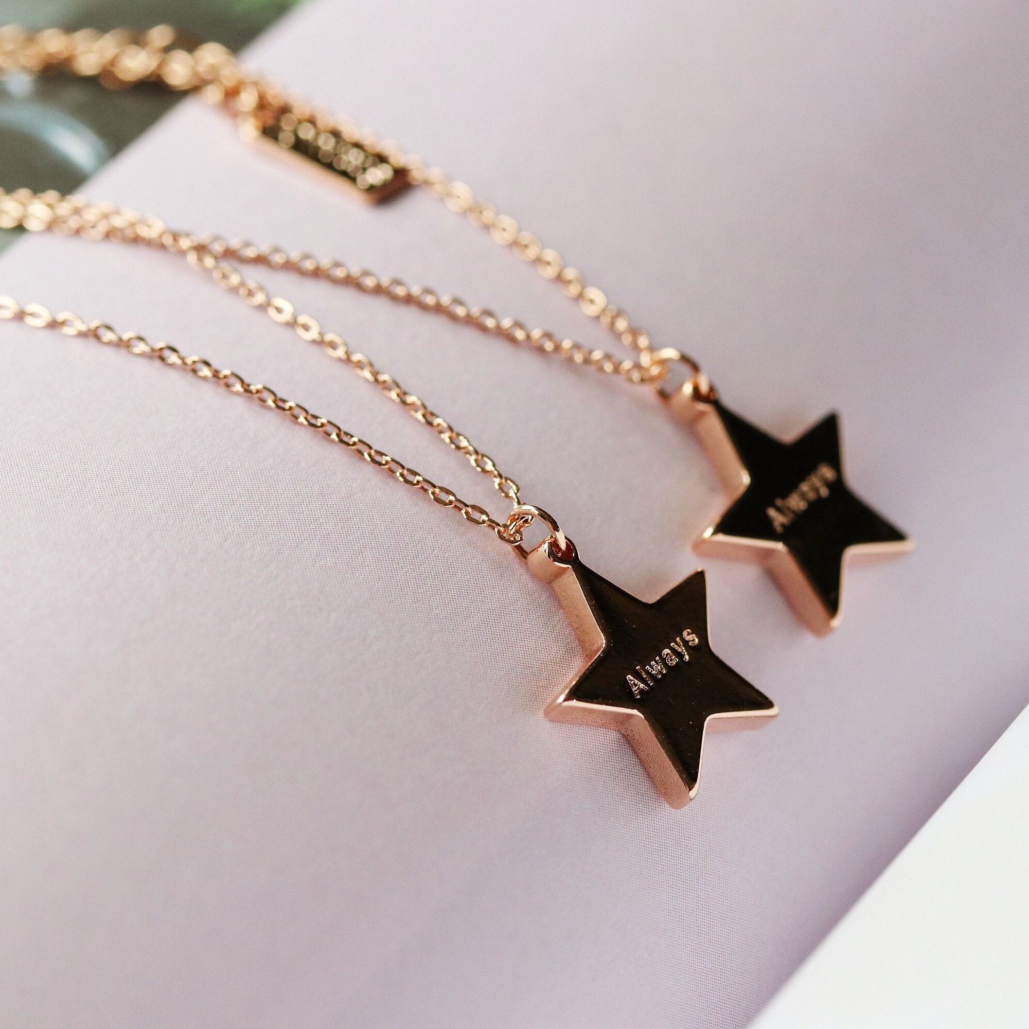 Ensemble Bijoux Femme Or – Collier Et Bracelet Étoile & Cœur, Plaqué Or Hypoallergénique – Cadeau Idéal Pour Anniversaire, Saint-Valentin Ou Fête Des Mères
