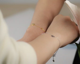 Ensemble de bracelets Best Friends, bracelet minimaliste en forme de petit cœur pour bracelet Bestie, bracelet à superposer vous et moi en argent 925, cadeau de Noël pour elle